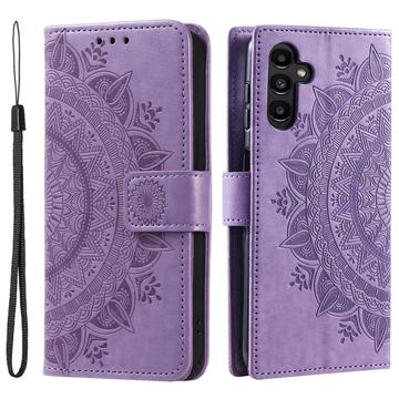 Samsung Galaxy S24 Mandala Series Wallet Case Paars