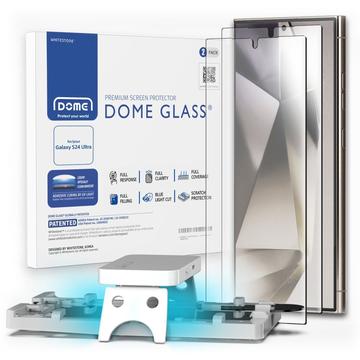 Samsung Galaxy S24 Ultra Whitestone Dome Glass Glazen Screenprotector 2 St. Doorzichtig