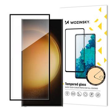 Samsung Galaxy S24 Ultra Wozinsky Super Tough Glazen Screenprotector 9H Zwarte Rand