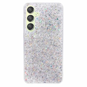 Samsung Galaxy S24+ Glitter Flakes TPU Case Silver