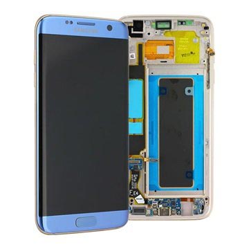 Samsung Galaxy S7 Edge Front Cover & LCD Display GH97-18533G Blauw