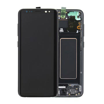Samsung Galaxy S8 Voorzijde Cover & LCD Display GH97-20457A Zwart