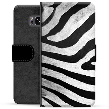 Samsung Galaxy S8 Premium Portemonnee Hoesje Zebra