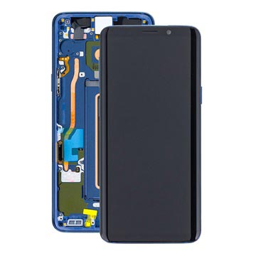 Samsung Galaxy S9 Voorzijde Cover & LCD Display GH97-21696D Blauw