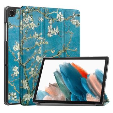 Samsung Galaxy Tab A9 Tri-Fold Series Smart Folio Case Wit Bloemen
