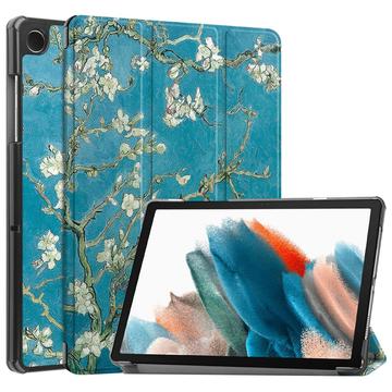 Samsung Galaxy Tab A9+ Tri-Fold Series Smart Folio Case Wit Bloemen