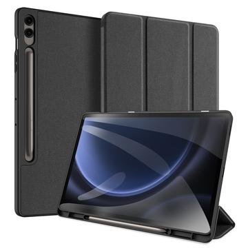 Samsung Galaxy Tab S9 FE+ Dux Ducis Domo Tri-Fold Smart Folio Hoesje Zwart