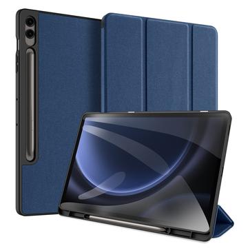 Samsung Galaxy Tab S9 FE+ Dux Ducis Domo Tri-Fold Smart Folio Hoesje Blauw