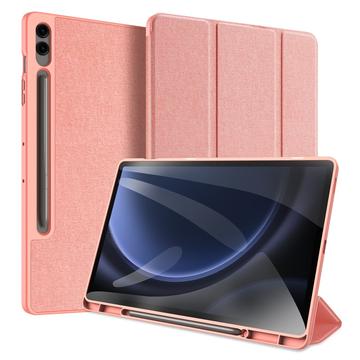 Samsung Galaxy Tab S9 FE+ Dux Ducis Domo Tri-Fold Smart Folio Hoesje Roze