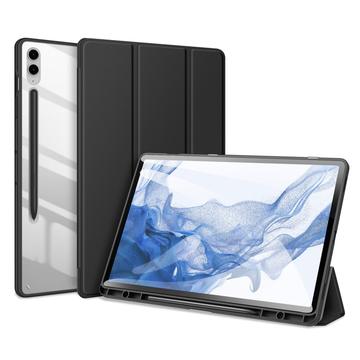 Samsung Galaxy Tab S9 FE+ Dux Ducis Toby Tri-Fold Smart Folio Hoesje Zwart