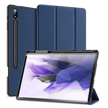 Samsung Galaxy Tab S9+ Dux Ducis Domo Tri-Fold Smart Folio Hoesje Blauw