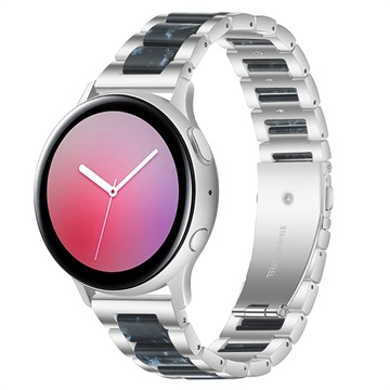 Samsung Galaxy Watch4-Watch4 klassieke roestvrijstalen band donkerblauw-zilver