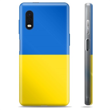 Samsung Galaxy Xcover Pro TPU Hoesje OekraÃ¯ense Vlag Geel en Lichtblauw