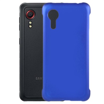 Samsung Galaxy Xcover 5 Rubberen Plastic Case Blauw
