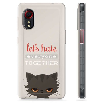 Samsung Galaxy Xcover 5 TPU-hoesje Angry Cat
