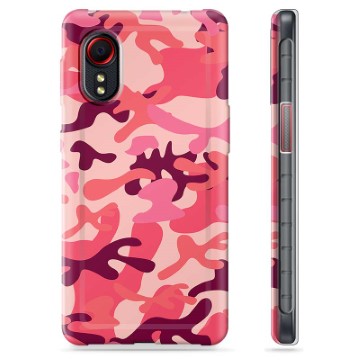 Samsung Galaxy Xcover 5 TPU Hoesje Roze Camouflage