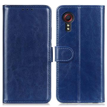 Samsung Galaxy Xcover 7 Wallet Case met Magnetische Sluiting Blauw