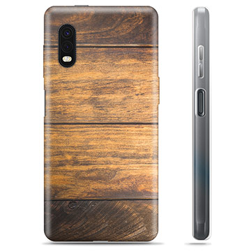 Samsung Galaxy Xcover Pro TPU Hoesje Hout