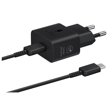 Samsung USB-C Power Adapter met Kabel EP-T2510XBEGEU 25W Zwart