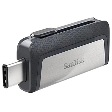 Sandisk Ultra Dual Drive USB Type-C 64 GB 64GB USB 3.0 (3.1 Gen 1) Type-A-Type-C Zwart, Zilver USB f