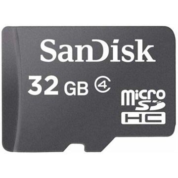 Geheugenkaart Sandisk Micro SDHC 32Gb zwart