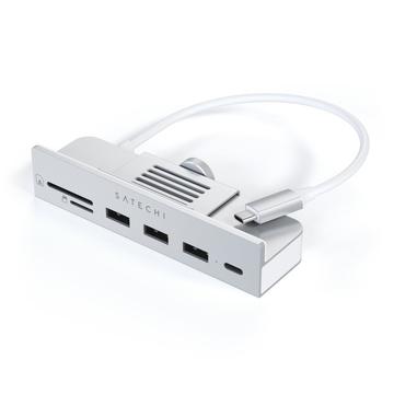 Satechi 6-in-1 USB-C-klemhub voor iMac 24 (2021) Zilver