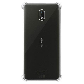 Krasbestendig Nokia 3 Hybrid Case Doorzichtig huismerk kopen in de aanbieding