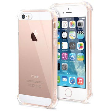 Krasbestendig iPhone 5-5S-SE Hybrid Case Kristalhelder