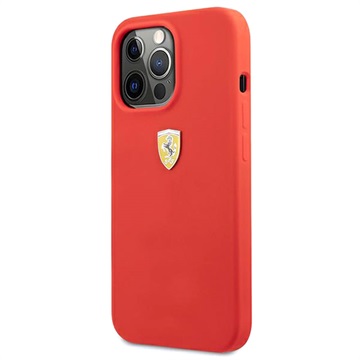 Scuderia Ferrari On Track iPhone 13 Pro Max Siliconen Hoesje Rood