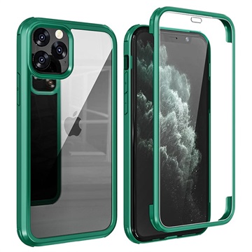 Shine&Protect 360 iPhone 11 Pro Hybrid Case Groen-Doorzichtig