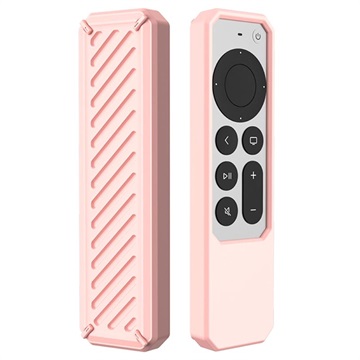 Schokbestendig Apple TV Siri Remote siliconen hoesje roze