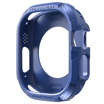 Schokbestendige Apple Watch Ultra/Ultra 2 TPU Hoesje - 49mm - Blauw
