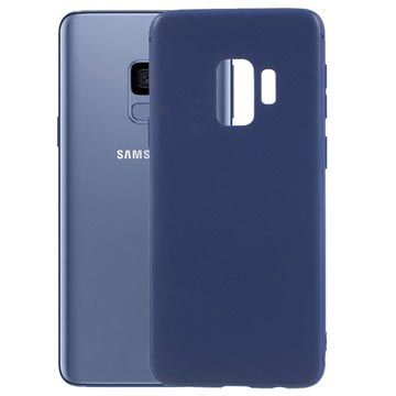 Samsung Galaxy S9 Flexibele Siliconen Hoesje Donkerblauw