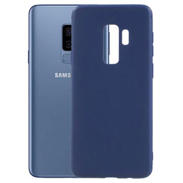 Samsung Galaxy S9+ Flexibele Siliconen Hoesje Donkerblauw