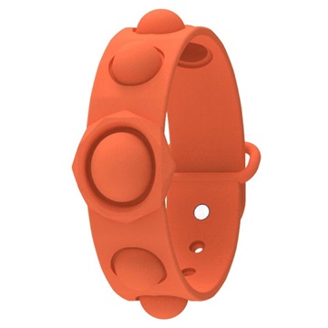 Siliconen Pop It Armband voor Kinderen en Volwassenen Oranje