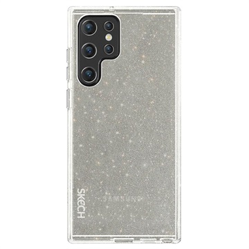 Skech Sparkle Samsung Galaxy S22 Ultra 5G Cover Doorzichtig