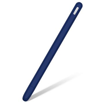 Antislip Apple Pencil (2nd Generation) Siliconen Hoesje Donkerblauw