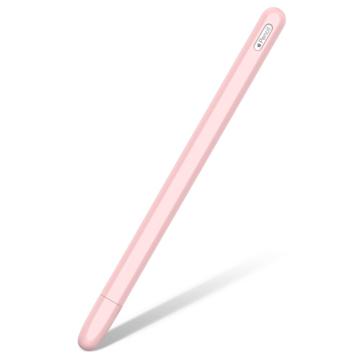 Antislip Apple Pencil (2nd Generation) Siliconen Hoesje Roze