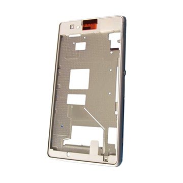 Sony Xperia Z1 Compact Front Cover Wit huismerk kopen in de aanbieding