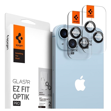 Spigen Glas.tR Ez Fit Optik Pro iPhone 14-14 Plus Lens Glazen Protector