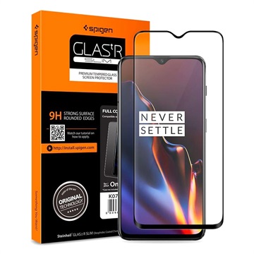 Spigen Glastr Slim Oneplus 6T Glazen Screenprotector Zwart huismerk kopen in de aanbieding