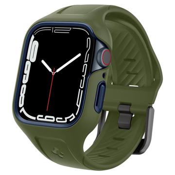 Spigen Liquid Air Pro Apple Watch Series 8-7 TPU Case 45mm Groen