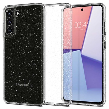 Spigen Liquid Crystal Glitter Samsung Galaxy S21 FE Cover Doorzichtig