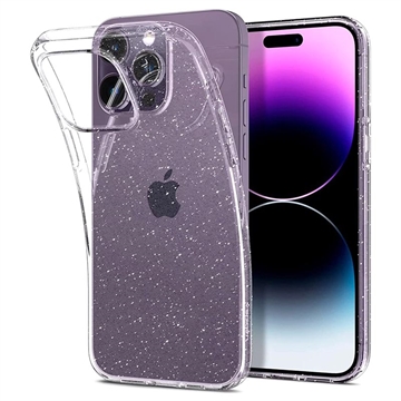 Spigen Liquid Crystal Glitter iPhone 14 Pro Hoesje Doorzichtig