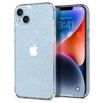 Spigen Liquid Crystal Glitter iPhone 14 Hoesje Doorzichtig