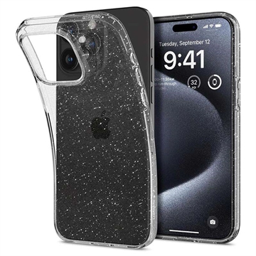 iPhone 15 Pro Spigen Liquid Crystal Glitter Hoesje Doorzichtig