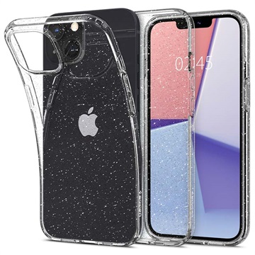 Spigen Liquid Crystal Glitter iPhone 13 TPU Case Doorzichtig