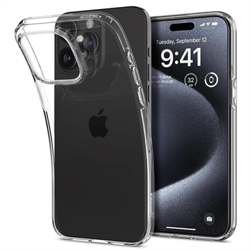 iPhone 15 Pro Spigen Liquid Crystal TPU Case Doorzichtig