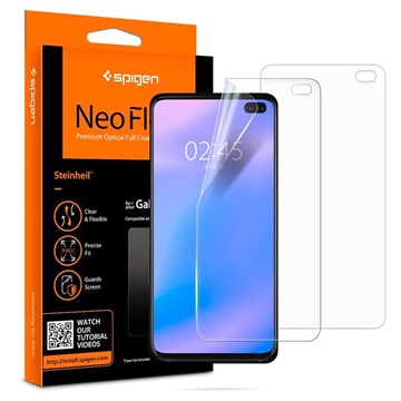 Samsung Galaxy S10 Plus Screenprotector Spigen Neo Flex HD (2 Pack) voor Galaxy S10 Plus