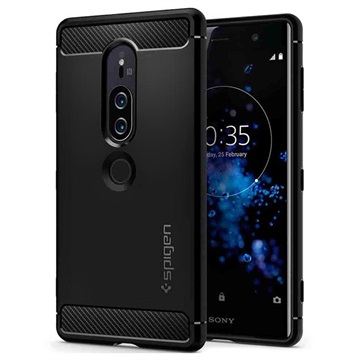 Spigen Rugged Armor Sony Xperia Xz2 Premium Cover Zwart huismerk kopen in de aanbieding
